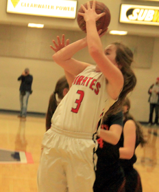 Angela Wemhoff had 20 points and 13 rebounds to lead Prairie to a win over Troy at District.