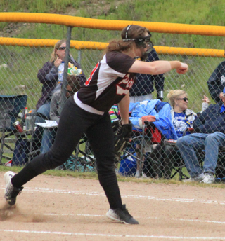 Faith Uhlenkott struggled to throw strikes earlier in the week but found her form again in time for a strong outing against Genesee at District.