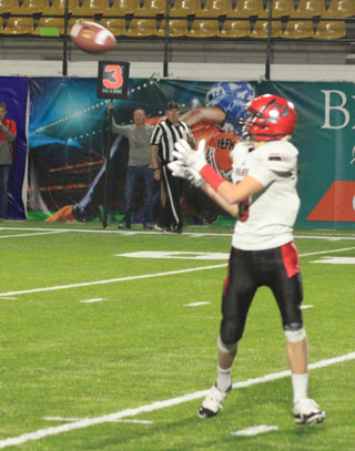 Damian Forsmann was wide open on this catch for Prairies first touchdown of the game.