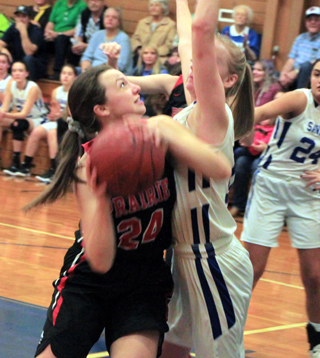 Kristyna Krogh looks to shoot at Salmon River.