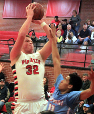 Spencer Schumacher scores against Lapwai.