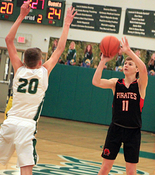 Lane Schumacher shoots at Potlatch.