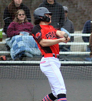 Chase Kaschmitter hits a bases-loaded 3-run double at Kendrick.