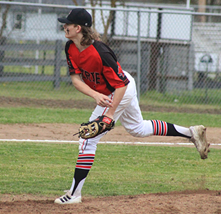 Cody Kaschmitter pitched several innings at Kamiah.