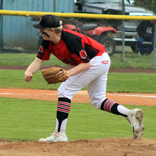 Noah Behler had a strong outing on the mound against Troy, picking up the win.