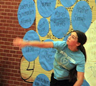 Julia Rehder had a great serving night against Lapwai with 11 aces against the Wildcats.