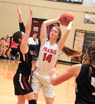 Tara Schlader stuffed the stat sheet in the game against Greenleaf.