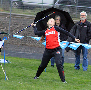 Hailey Hanson broke the javelin school record set a couple weeks ago by Elizabeth Severns. The two of them may wind up trading the record back and forth the rest of the season.