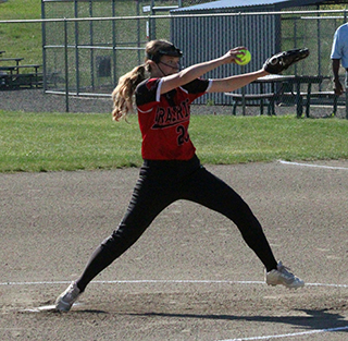 Halee Rowland pitched all 5 innings in the District opener against Kendrick.
