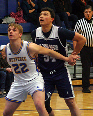 Connor Nuxoll looks to rebound against Nezperce. Photo by Steve Wherry.